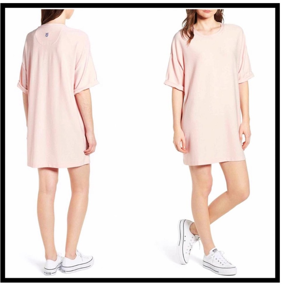 CONVERSE x Miley Cyrus Pink Shirt/Dress - Picture 5 of 14